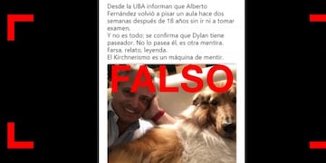 Es falso que Alberto Fernández volvió a dar clases en la UBA después de 18 años