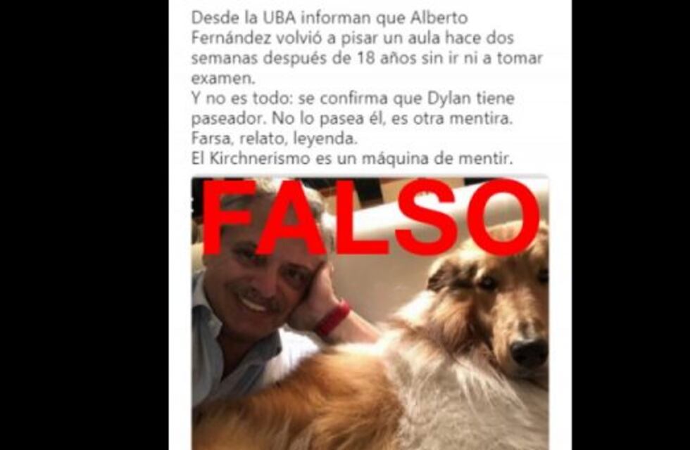 Es falso que Alberto Fernández volvió a dar clases en la UBA después de 18 años