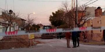 Derrumbe en una obra Villa Dolores\u002E