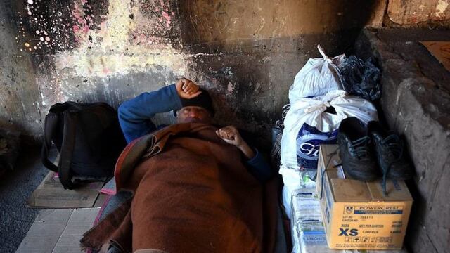 Indigentes en Mendoza.