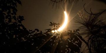 Eclipse registrado por vecinos de Sierras Chicas\u002E