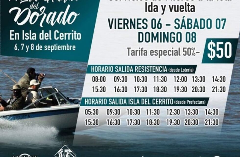 Este fin de semana se realiza la 19º fiesta del dorado en Isla del Cerrito