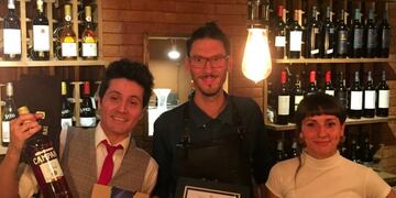 El trío de ganadores\u002E