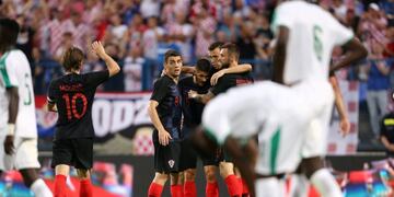 El festejo del segundo gol de Croacia\u002E Foto: REUTERS/Antonio Bronic