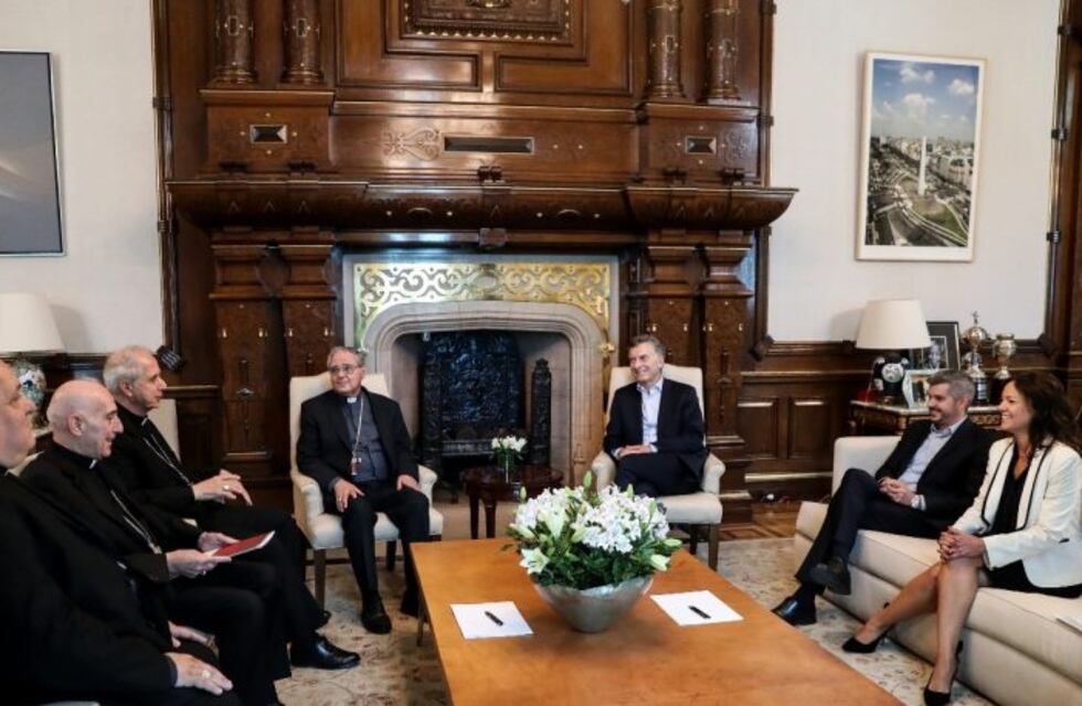 Mauricio Macri recibió a la cúpula de la Iglesia en la Casa de Gobierno