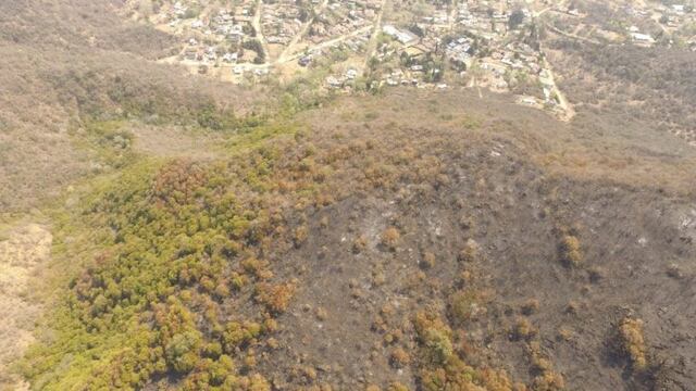 Carlos Paz después de los incendios forestales\u002E Foto: Municipalidad de Carlos Paz