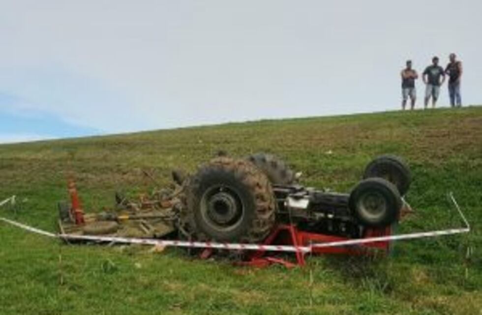 Murió un operario aplastado por el tractor que conducía