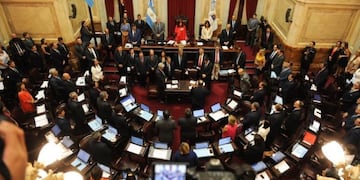 Cámara de senadores\u002E (Foto: Federico López Claro)