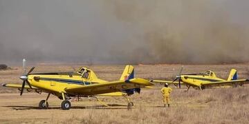 Bomberos de Arroyito viajaron a las Sierras