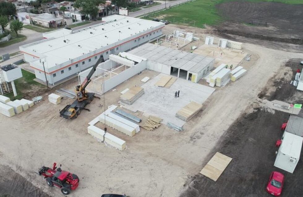 Centro de salud modular en Mina Clavero
