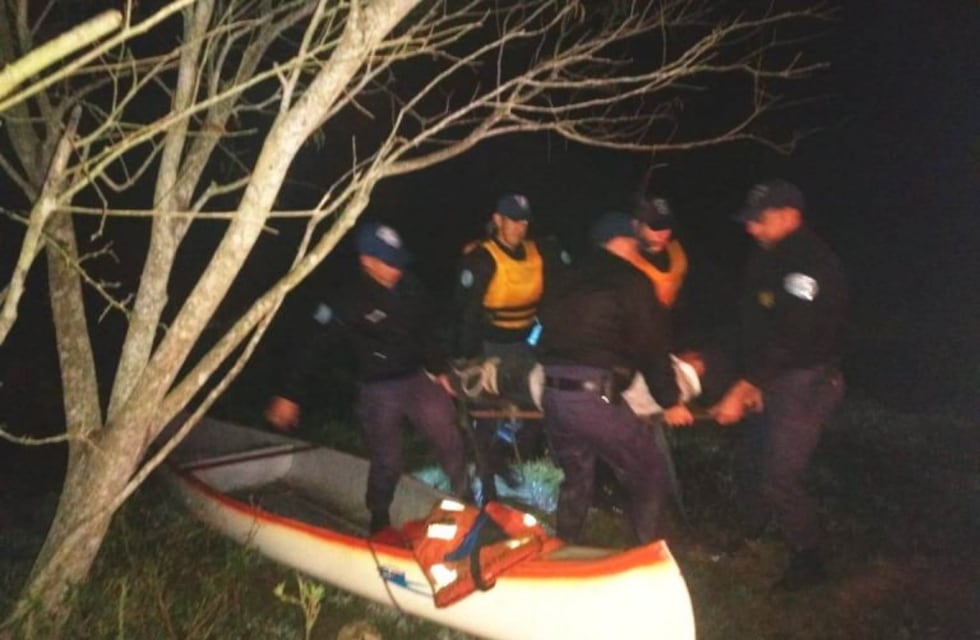 Rescataron de una isla a una persona que no se podía mover