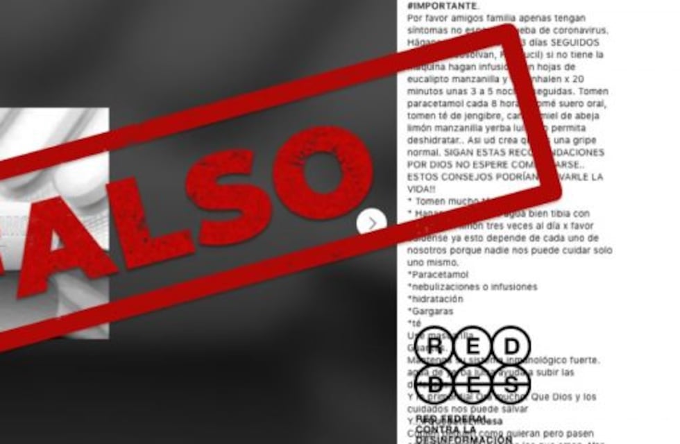 No, el coronavirus no se cura con nebulizaciones, remedios caseros y paracetamol