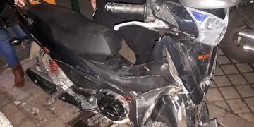 La Honda Wave fue secuestrada el 20 de julio de 2019 en un siniestro vial en Catamarca e Italia. (@minsegsf)