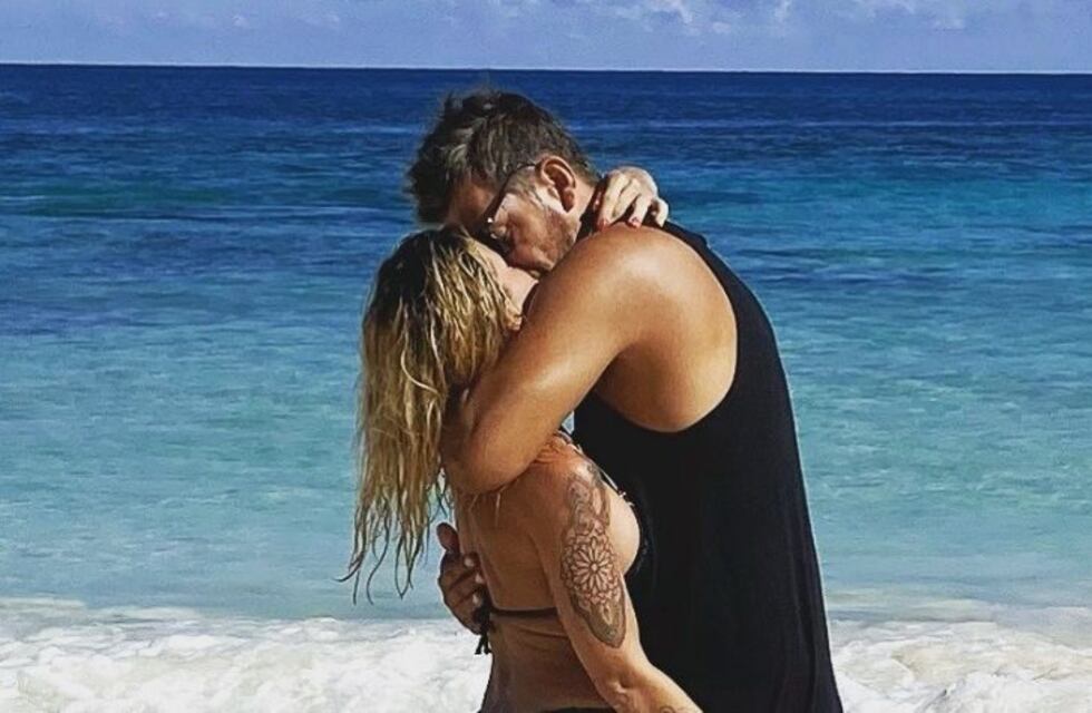 Florencia Peña y Ramiro Ponce de León, a puro mimo en la orilla del mar
