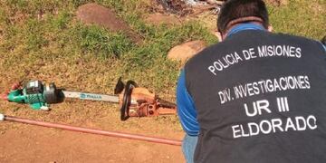 Los elementos fueron robados de una vivienda del barrio Roulet de Eldorado\u002E