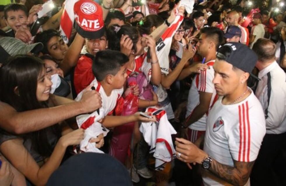Los jugadores de River encantados con Mendoza