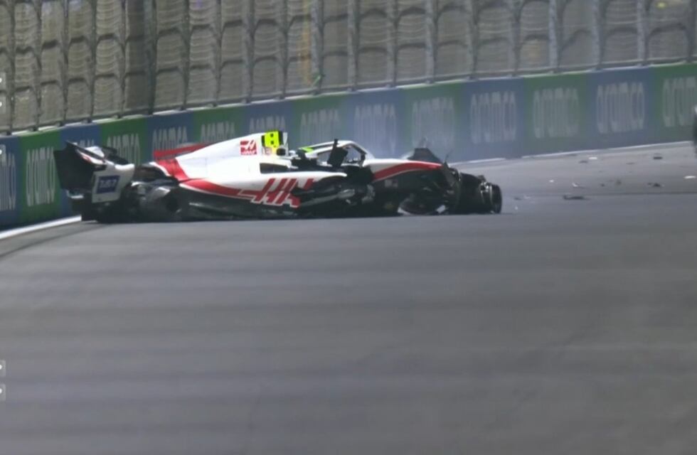 F1: el alemán Mick Schumacher sufrió un duro golpe en Arabia Saudita