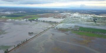 Imagen aérea de las inundaciones en el Chaco\u002E