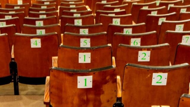 Butacas del Cine Teatro de Rawson (Foto: El Chubut)\u002E