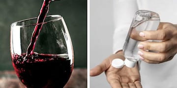 Alcohol en gel a partir de vino