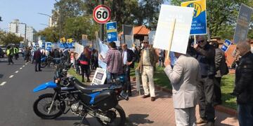 Protesta del sector inmobiliario en la Quinta de Olivos por la Ley de Alquileres\u002E