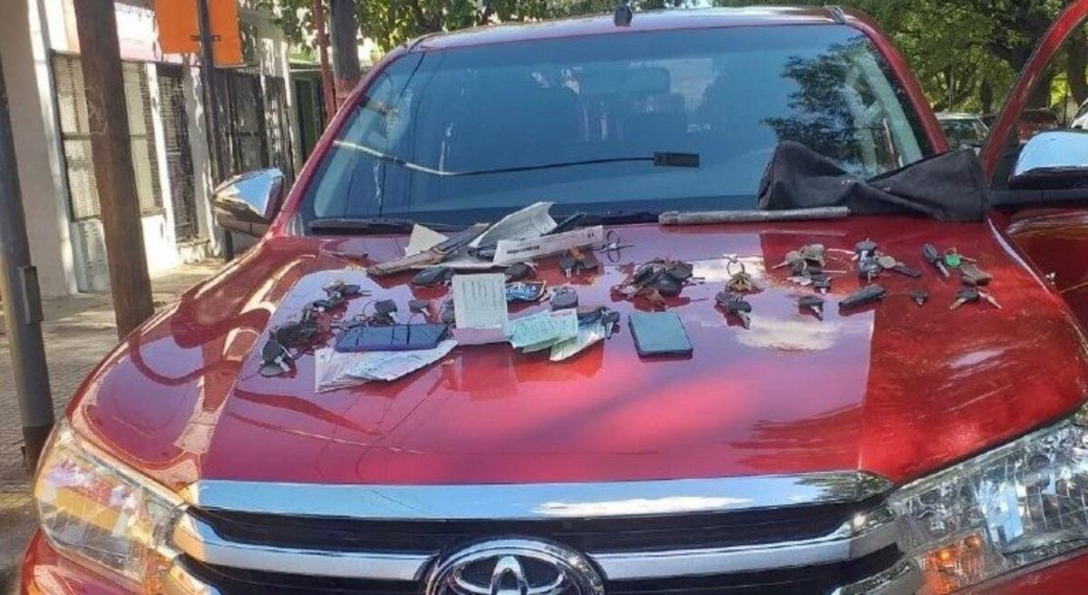 La camioneta secuestrada en el operativo\u002E