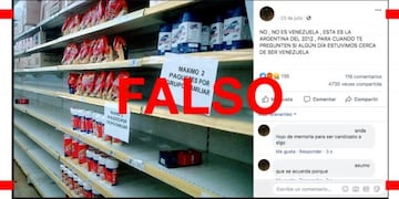 No, esta foto de 2012 de la Argentina no muestra que la situación del país era equiparable a la de Venezuela