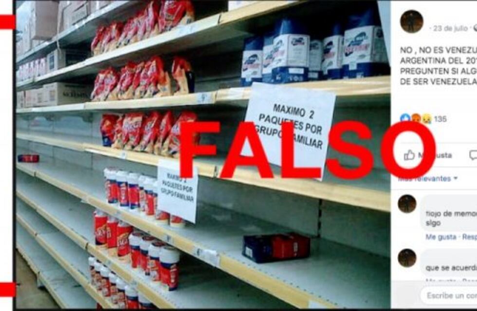 No, esta foto de 2012 de la Argentina no muestra que la situación del país era equiparable a la de Venezuela