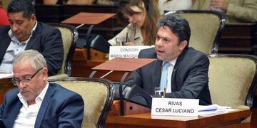 El diputado radical Luciano Rivas, en la Legislatura de Jujuy