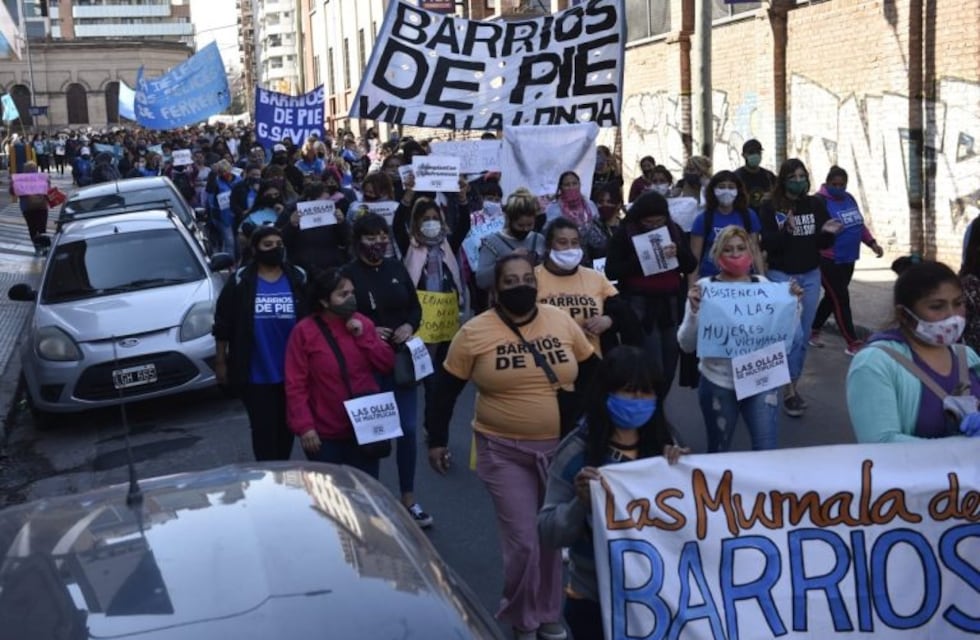 Barrios de Pie marchó por las calles de Córdoba: pidieron ingresar al plan Potenciar Trabajo
