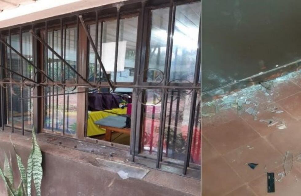 Delincuentes generaron destrozos en una escuela que quisieron robar