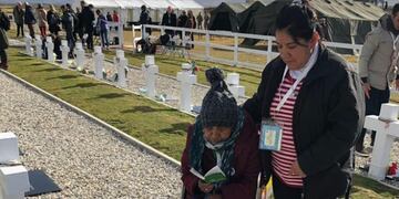 Salteña en Malvinas\u002E (Infobae)