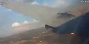 filmó desde adentro la caída del avión en el que viajaba