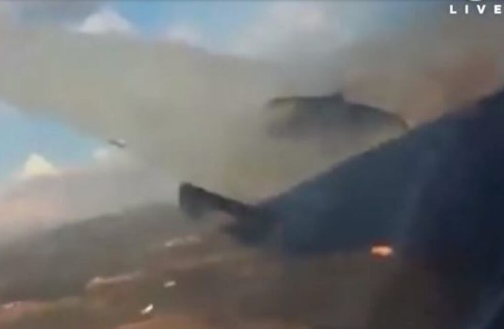 Un pasajero filmó la caída del avión en el que viajaba