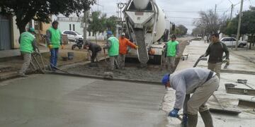 Obras de pavimentación - Ilustrativa (Prensa Municipalidad)