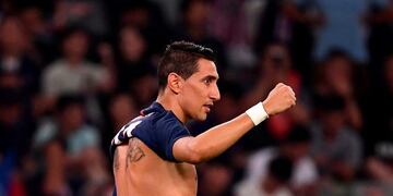 Angel Di María en la final de la Supercopa de Francia\u002E (AFP)
