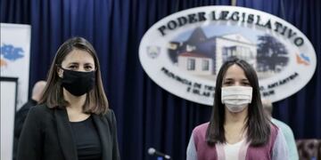 Legisladoras Colazo y Vuoto