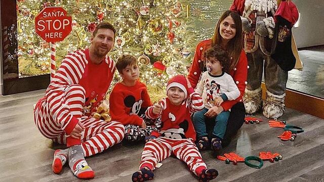 La familia Messi ya palpita la Navidad y compartió una tierna postal
