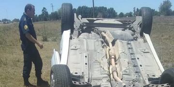 vuelco en Crespo Entre Ríos\nCrédito: El Sol