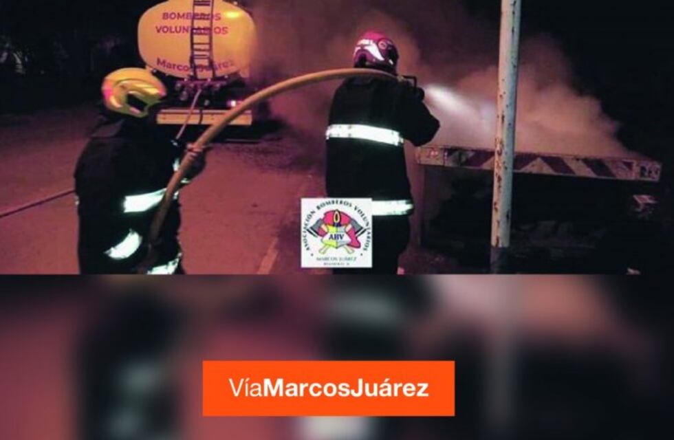 Salida de bomberos en Marcos Juárez
