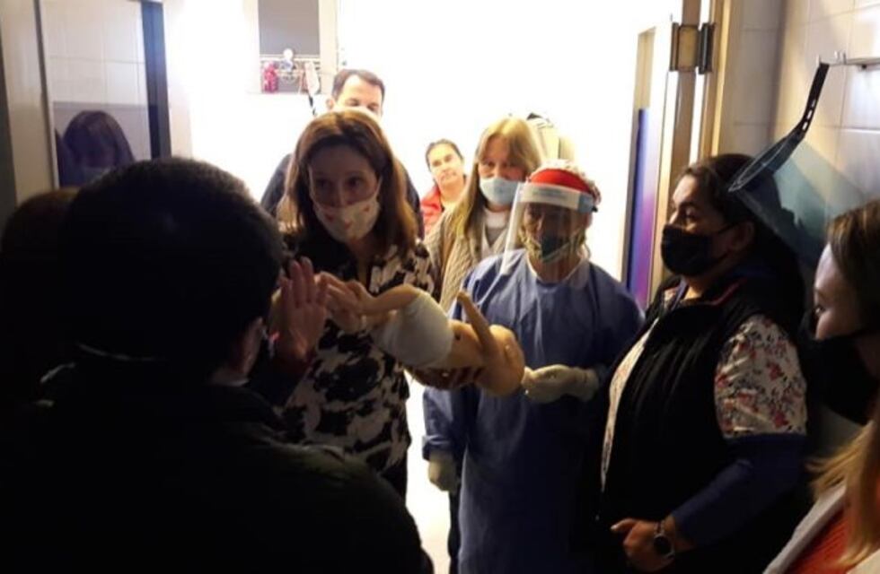 Hospital entrerriano realizó un simulacro de parto de una embarazada con coronavirus