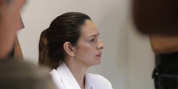 Julieta Silva durante la audiencia en la que recibió prisión domiciliaria\u002E