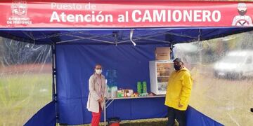 Desde el miércoles comenzará a funcionar una cabina de desinfección para camioneros