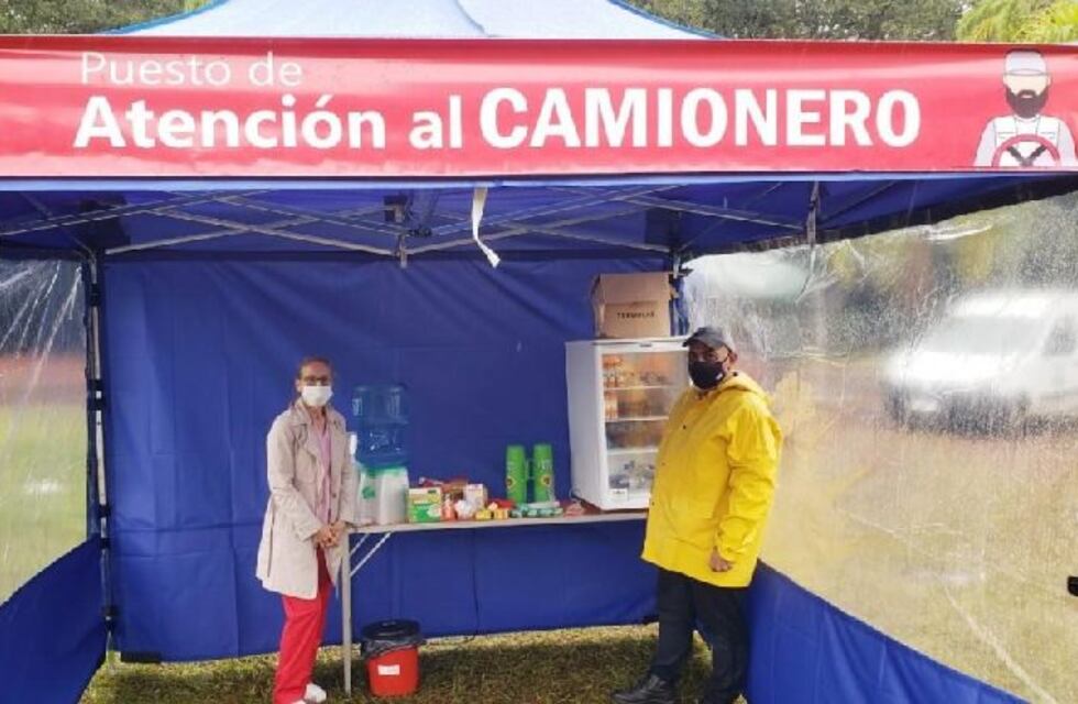 Desde el miércoles comenzará a funcionar una cabina de desinfección para camioneros