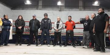 Boxeo homenaje en Carlos Paz\u002E (Foto: Club Sarmiento)\u002E