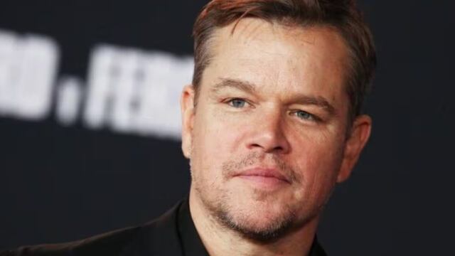 El actor Matt Damon