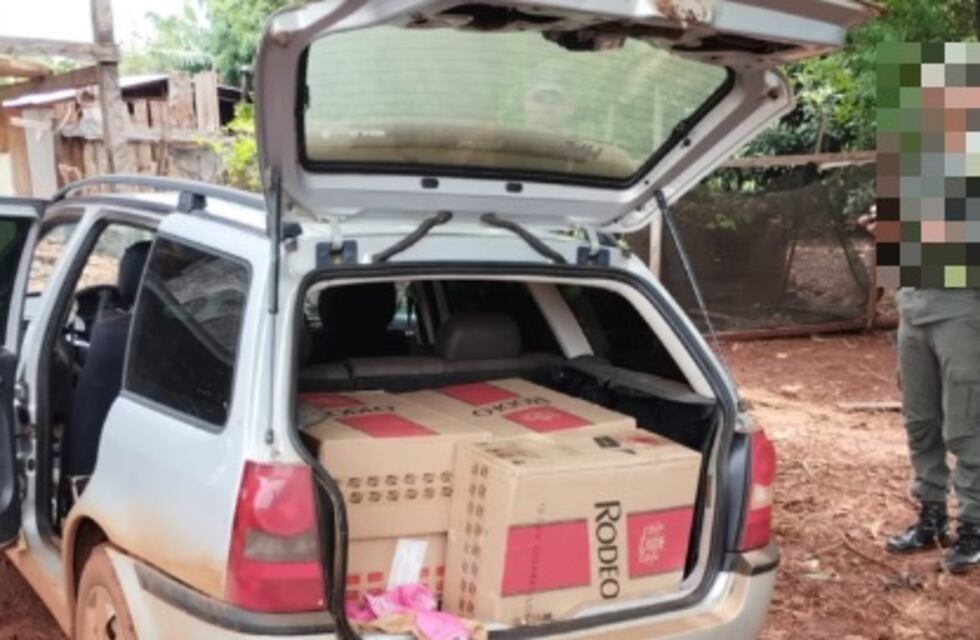 Parque Provincial Urugua-í: incautan automóvil repleto de cigarrillos de contrabando