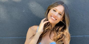 Pampita lució un total black único. Foto: La Voz.