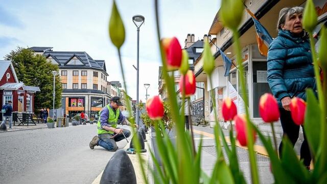 Ushuaia: iniciaron la construcción de veredas