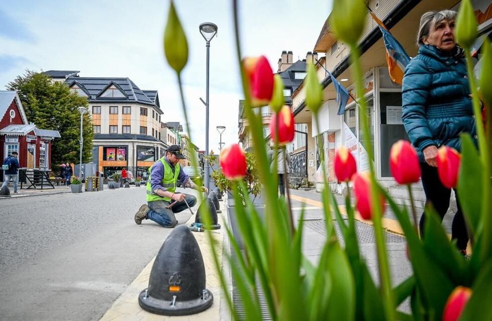 Ushuaia: iniciaron la construcción de veredas